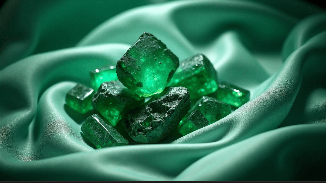 Auténticas esmeraldas colombianas de alta calidad